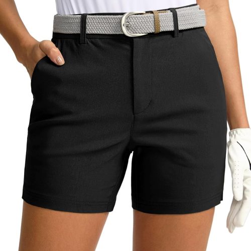 Women 5" Golf Shorts with Pockets Quick Dry Stretch Work Outdoor Hiking Shorts for Women Casual Summer
